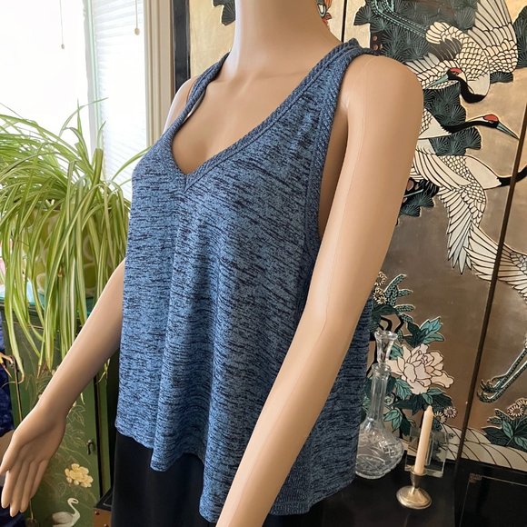 Rag & Bone Blue Multi Tank Sz Large NWT - Picture 3 of 6